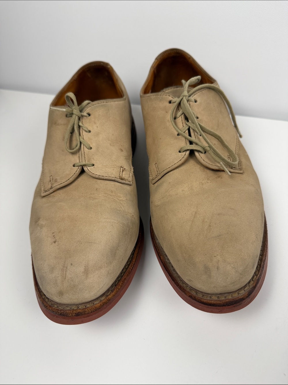 Allen-Edmonds  Boone derby shoe Light Beige Suede
